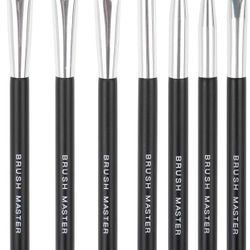 Eye Makeup Brushes Eyeshadow Brush Set, Essential 7Pcs Eyes Cosmetic Brush Kit Eyeshadow, Eyebrow, Eyeliner, Contouring, Blending Eye Brushes