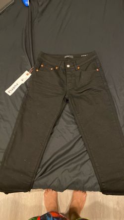 black purple jeans
