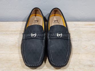 PHAT FARM Men's Comfort Driving Shoe Slip-On Casual Loafers (10) Black