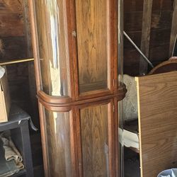 Antique Wood China Cabinet/Cupboard 