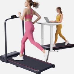 Walking Pad Treadmill With Handle Bar