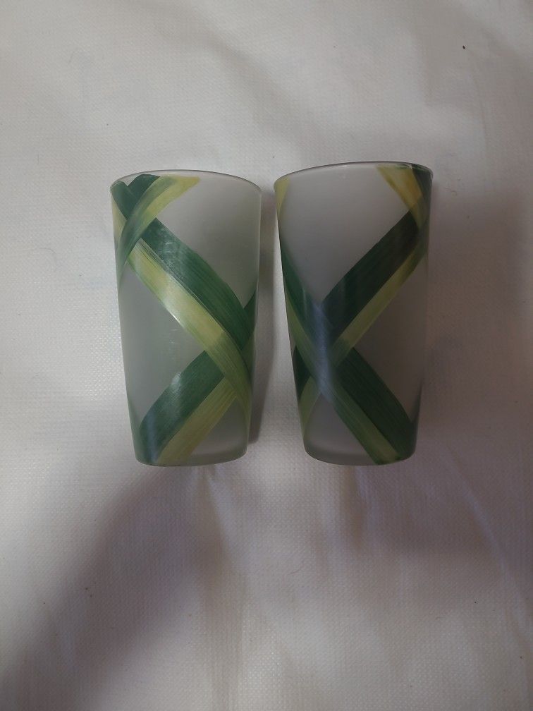 Green Frosted Glass Ware