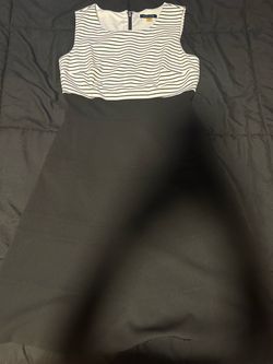 Tommy Hilfiger Striped Black/White Sleeveless Knit Dress