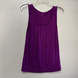 Women’s LOFT Ann Taylor Rayon/Tencel Purple Sleeveless Soft Stretch Top… Size XS