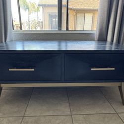 Elegant Coffee Table w/ 2 Drawers Storage