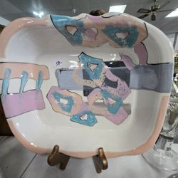 Vintage Gibson Abstract Serving Bowl. PLEASE READ DESCRIPTION