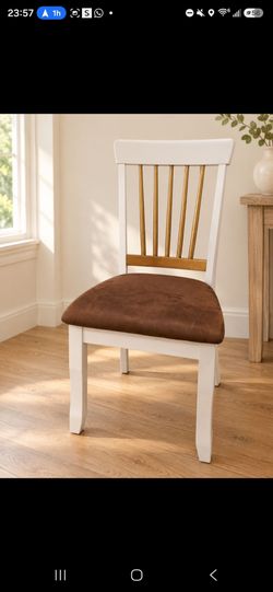 White and Gold Accent Chair