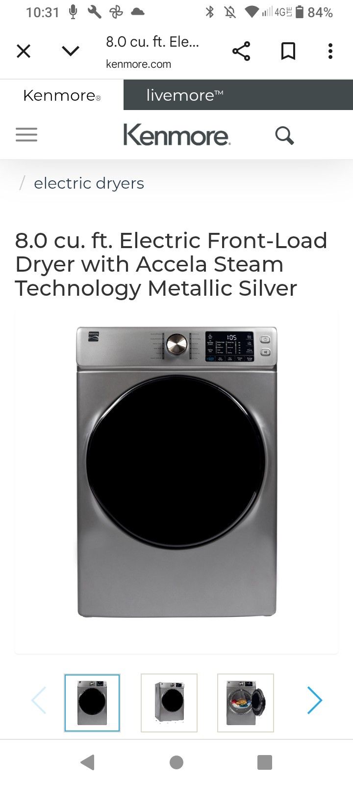 Kenmore Elite Dryer