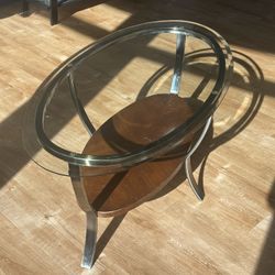Glass coffee table – $20