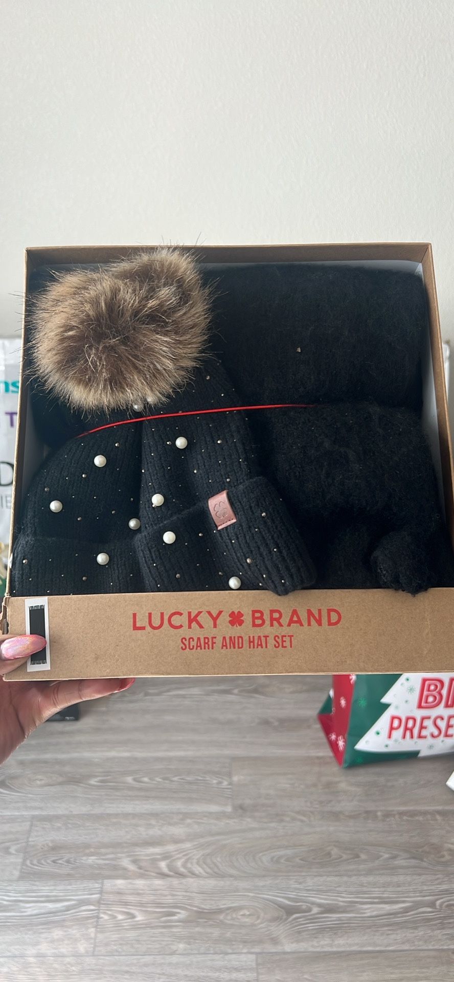 Plush Hat and Scarf Set