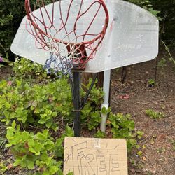 FREE Used Basketball Hoop, Backboard, and Pole