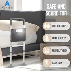 Agrish Bed Rail with Motion Sensor Light & Pouch