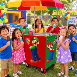 Mario ice cream cart...Popsicle cart