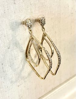 Authentic Alexis Bittar Solanales Crystal Front-Back Drop Earrings