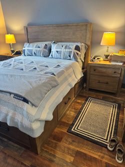 Bedroom Set 2 side tables, High boy, Dresser and mirror