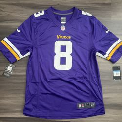 Nike Minnesota Vikings Kirk Cousins #8 On Field Home Purple Jersey Adult Medium 