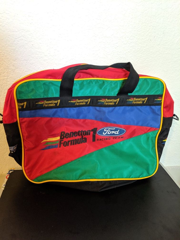 Vintage Benetton Formula 1 Ford Racing Duffle Bag