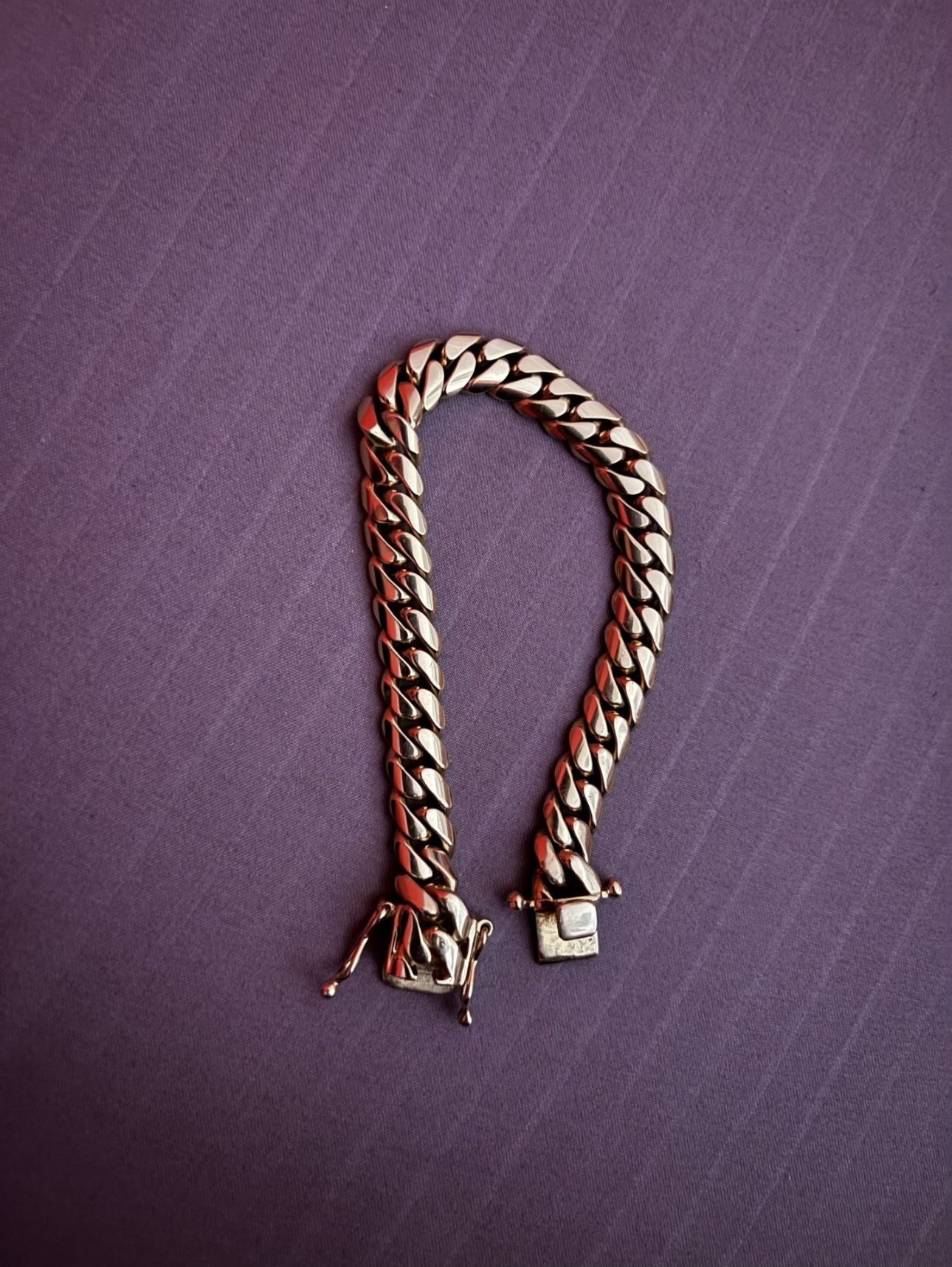 Solid 14k Cuban Bracelet