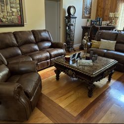 Living Room Reclining 3 Pieces 