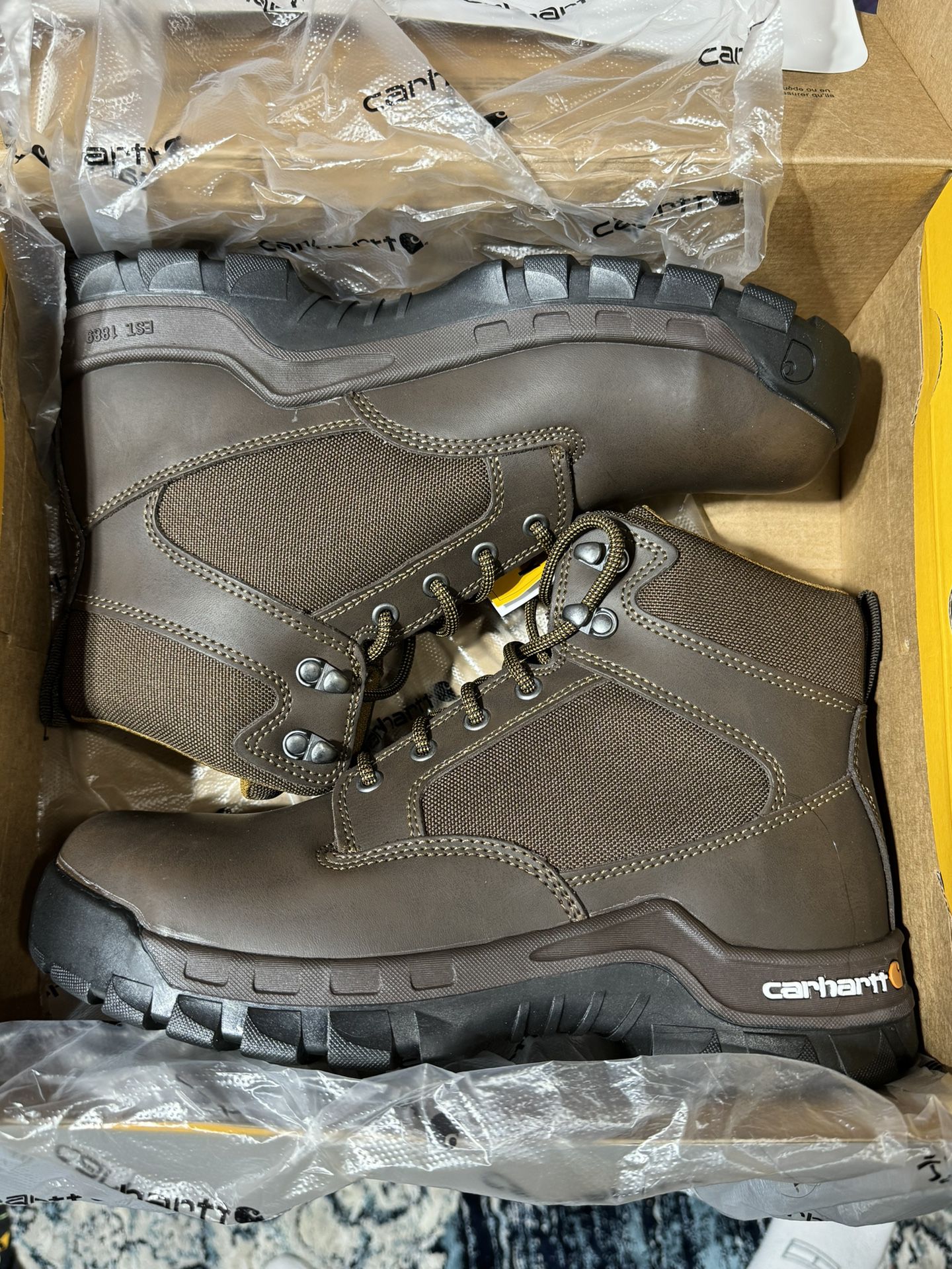 Carhartt 6” Steel Toe Work Boots Size 9 Men’s NEW!