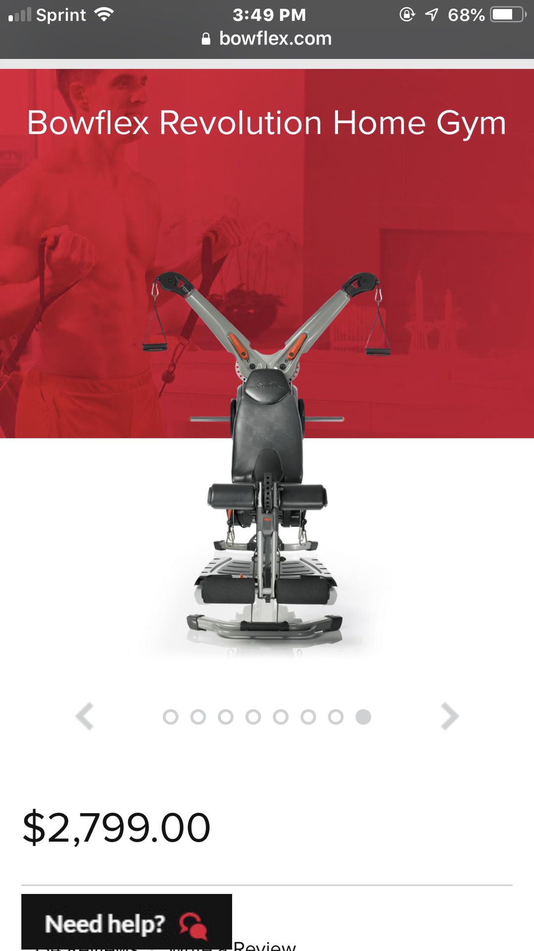 Bowflex revolution home gym with extra weights