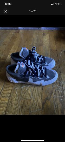 Nike Sacai Blazer Low Iron Grey size 9