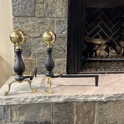 Cast Iron andirons