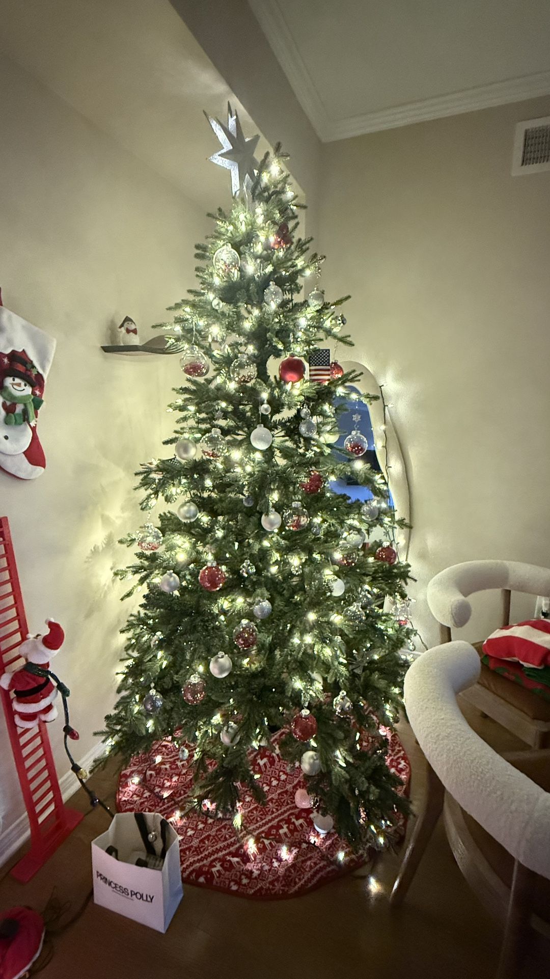 Christmas Tree For Sale With Attached Lights