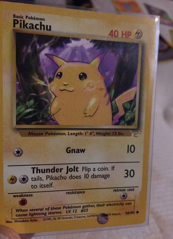 Pokemon 58/102 e3 pikachu
