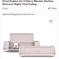 Cricut Air Explore 2 Cherry Blossom Plus Extras