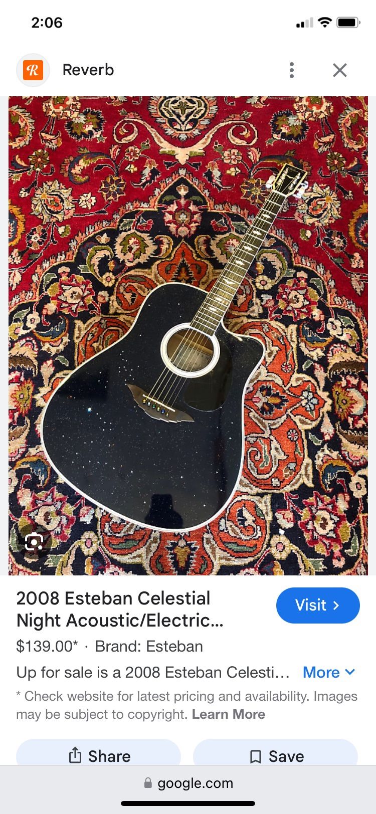 SB Anderson Limited Edition Guitar