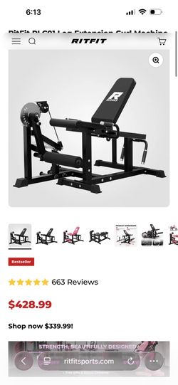 Leg Extension Ham Curl Machine