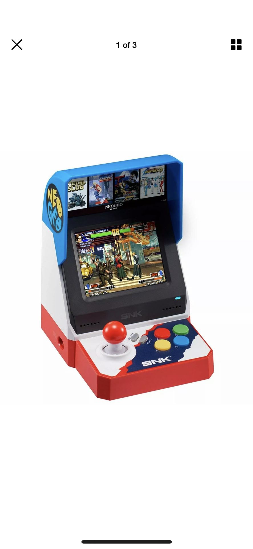 SNK NEO GEO NEOGEO Mini Classic 40th Anniversary Arcade (40 Games included)