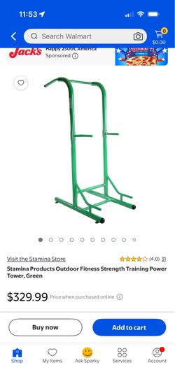 Stamina Outdoor Power Tower, Green