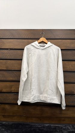 VRST Performance Hoodie Men’s Large Light Gray Textured Athletic Pullover