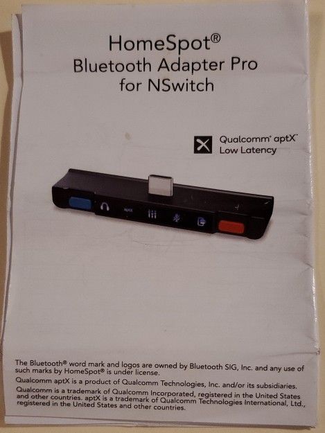 HomeSpot Pro Bluetooth Adapter for Nintendo Switch 
