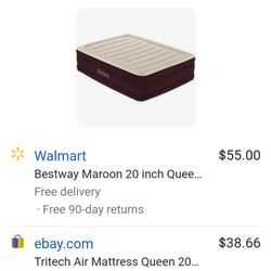 Bestway Queen Air Mattress With Built-in Pump