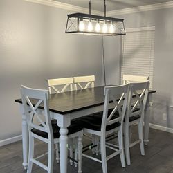 Counter Height 6 Seater Table 