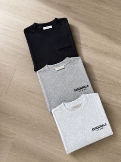 Essentials Fear of God T-Shirt & Shorts Set | Premium Cotton | Black, Gray