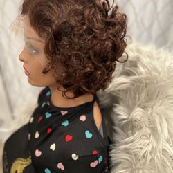 Curly Human Hair Lace Wig