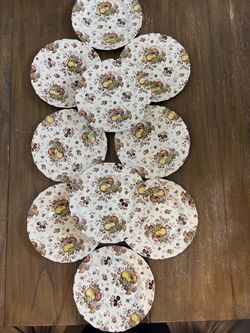 Vintage Johnson Brothers "Autumn's Delight" Plates - Set of 10