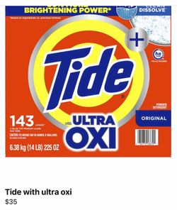 Tide Ultra Oxi Powder Detergent 143 Loads