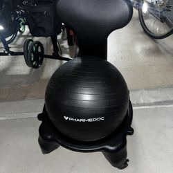 Exercise Ball With Chair 