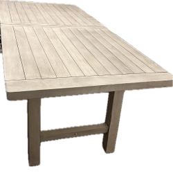 Large White Finish Folding Dining Room Table