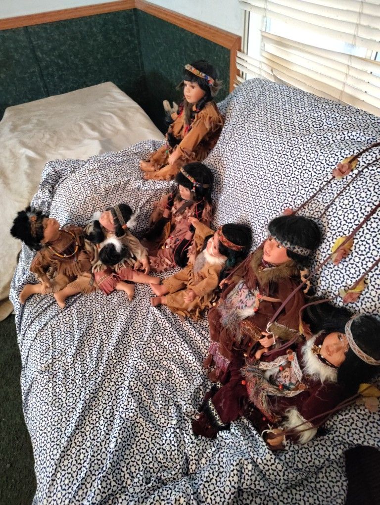 Native American Dolls Porcelain