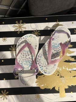 Girls’ Flip-flops with elastic back strap/Size 9/10
