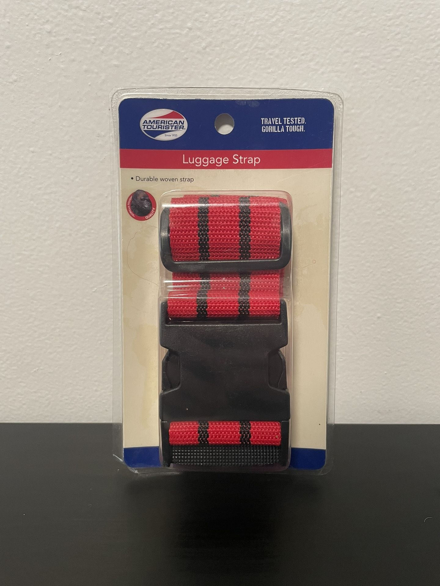 American Tourister Luggage Strap NEW Durable Woven Buckle Red 72” TSA Approved