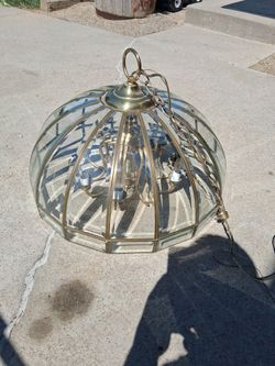 Old vintage 1950 chandelier