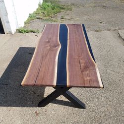 Black Walnut Dining Room Table 36x80 Seats 6-8