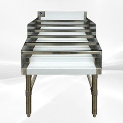 29x 24 ins SIX-Tiered SS Liquor Display Rack CS-D-24